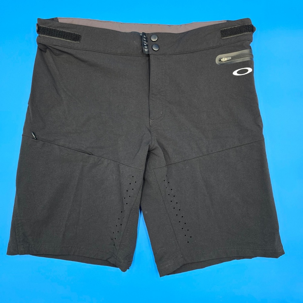 Oakley Mens Black Performance MTB Mountain Biking Shorts‎ Large 38 Max
